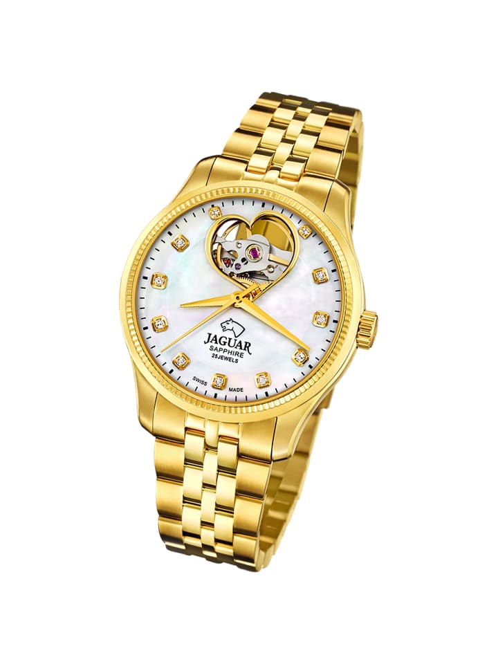 Analog-Armbanduhr Jaguar Coeur gold mittel (ca. 34mm)