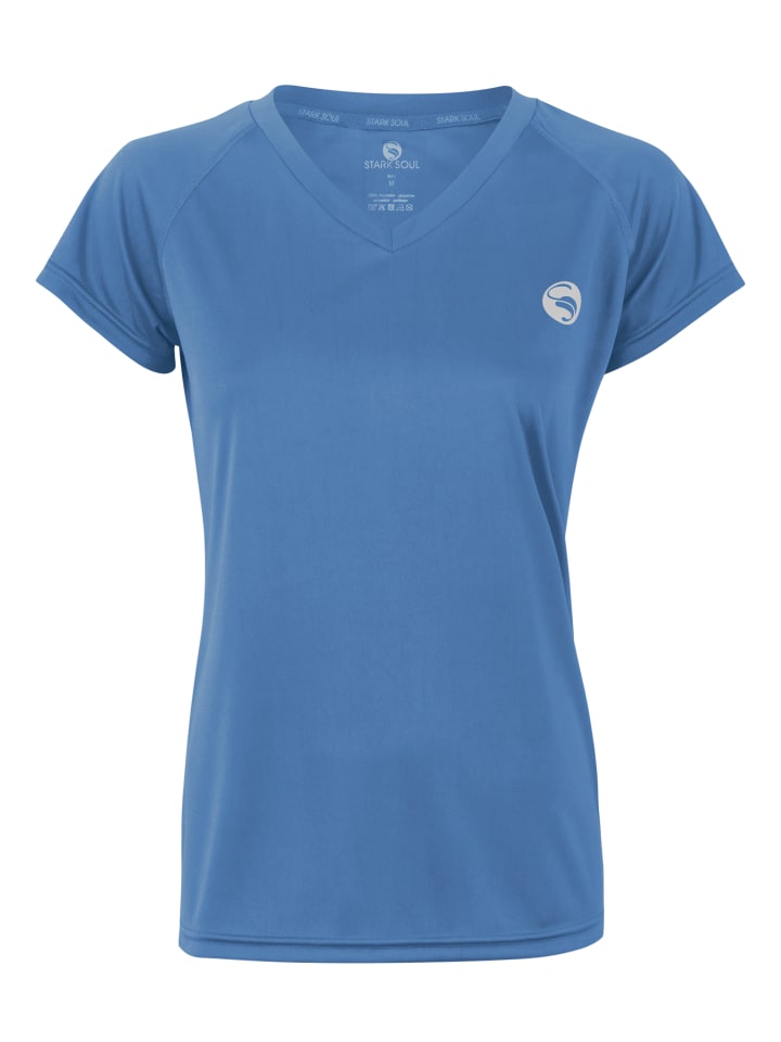 Damen Sport Shirt Trainingsshirt in Lavendelblau