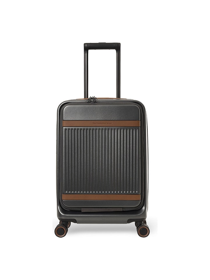 Zuna 4 Rollen Kabinentrolley S 55 cm Laptopfach graphite