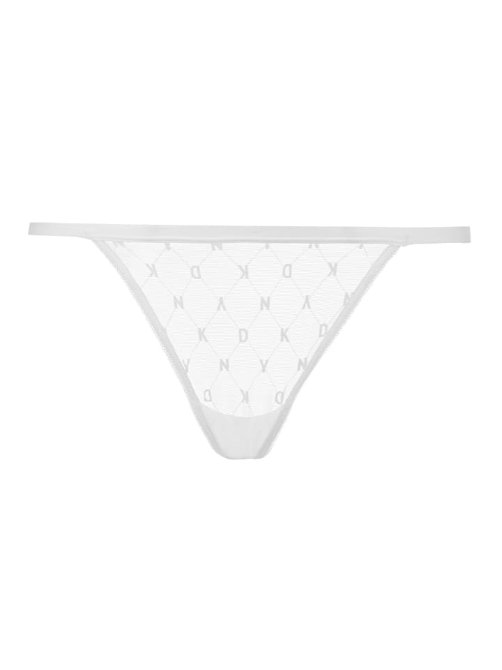 Slip Monogramm Mesh in weiss
