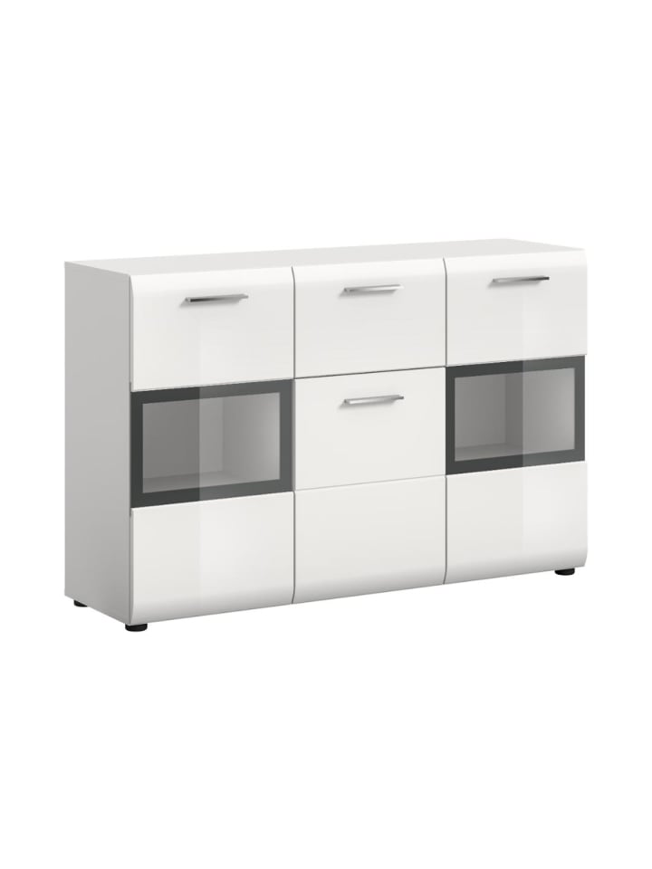 Sideboard Ice Weiß 125 x 37 cm