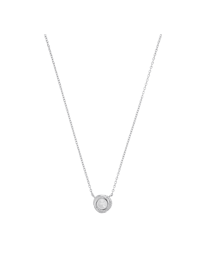 Kette mit Anhänger Silber 925, rhodiniert in Silber