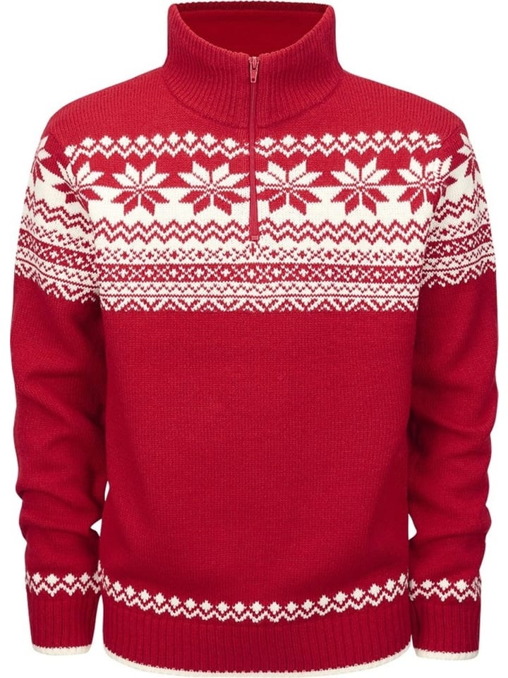 Strickjacke / Cardigan "Norwegian Troyer" in Rot