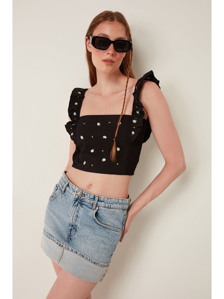 Blouse in Schwarz
