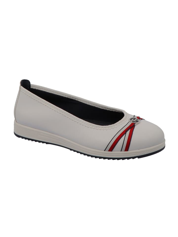 Klassische Ballerinas in Weiß