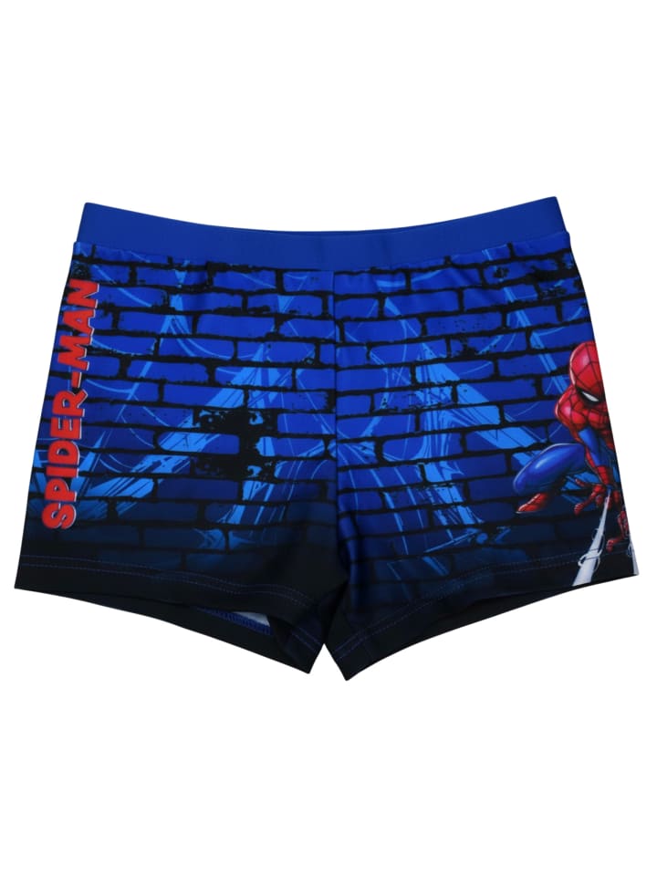 Marvel Spiderman Badehose Schwimmhose Badekleidung Hose in blau
