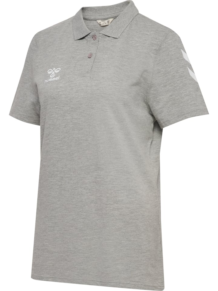 Polo Hmlgo Damen in GREY MELANGE