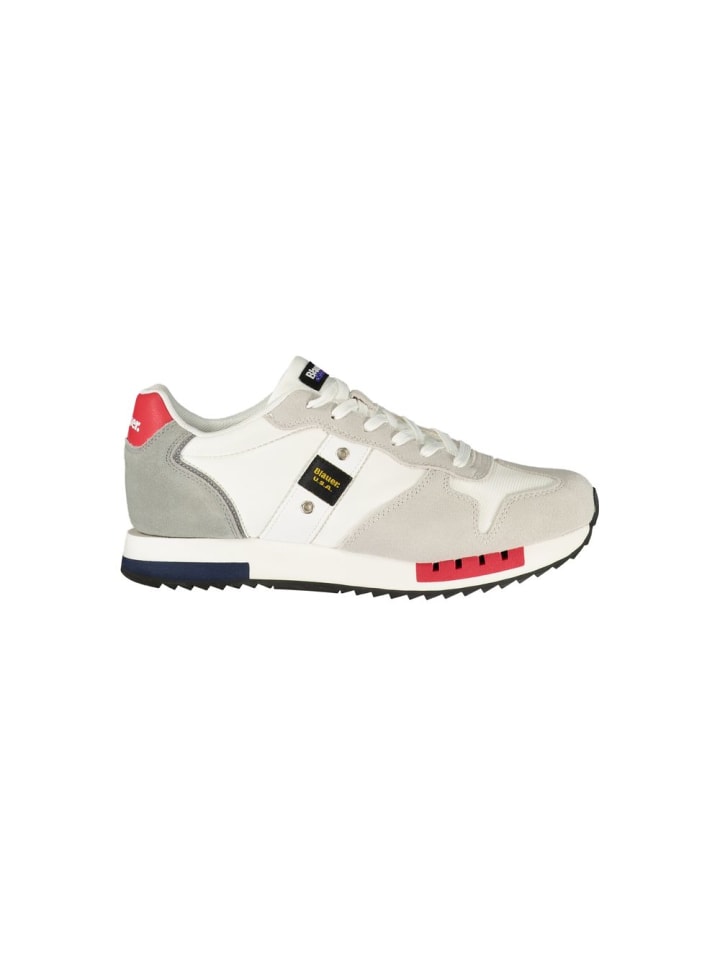 Weiß Polyurethan Herren Sneaker