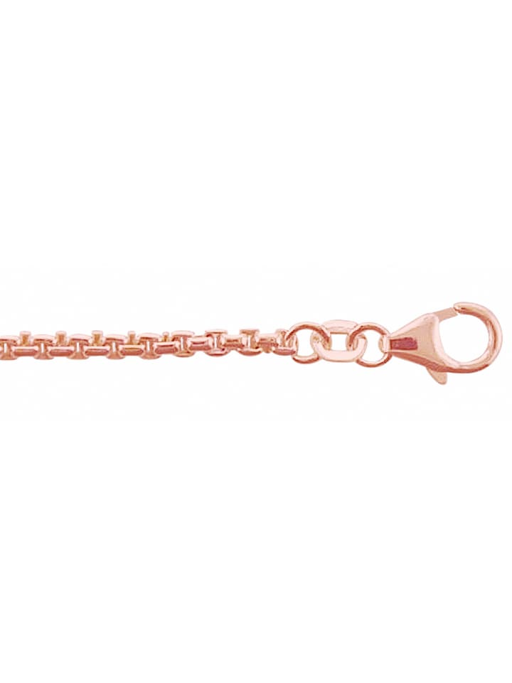 Damen 925 Silber Halskette 50 cm Ø 2 mm in rose