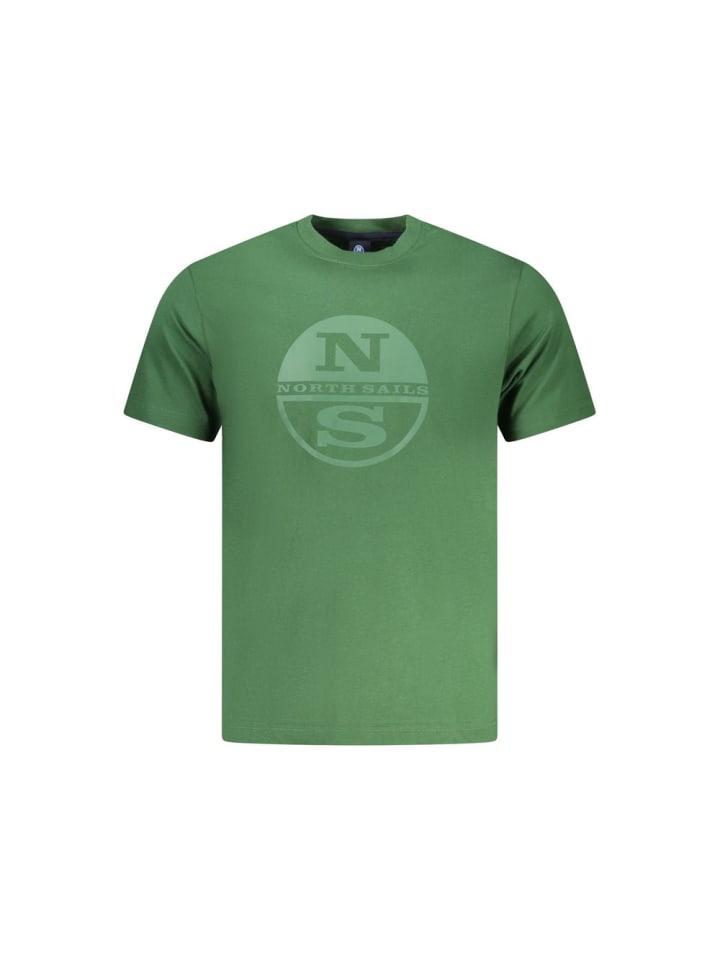 Grün Baumwolle Herren T-Shirt