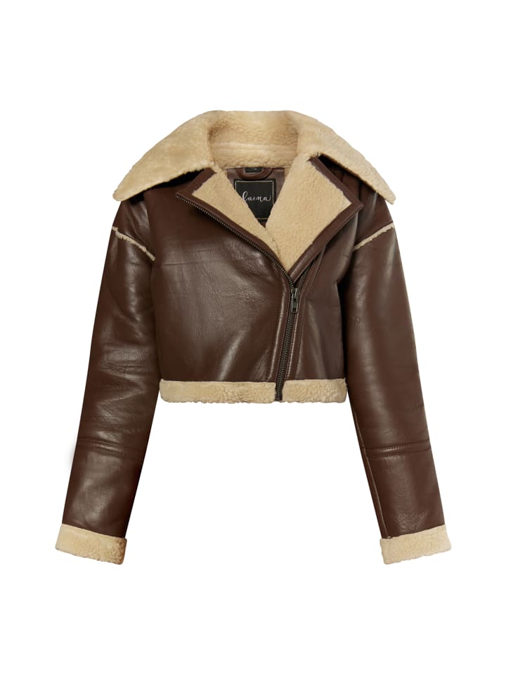 Damen Lederjacke in Braun