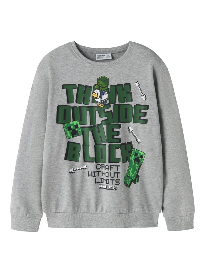 Sweatshirt in Grey Melange