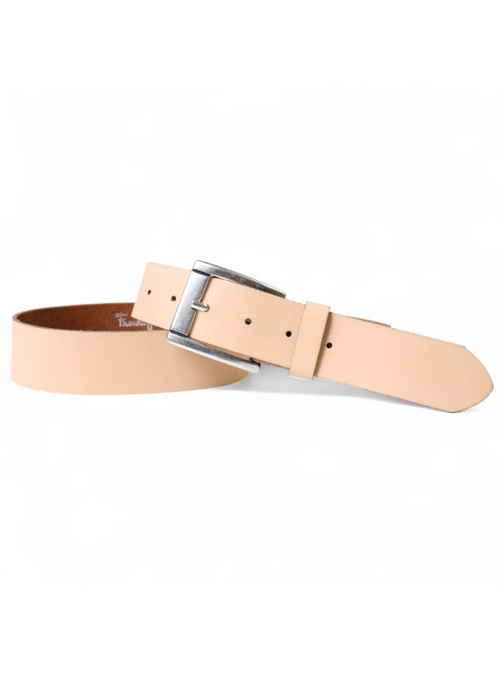 Ledergürtel 4cm in Peach