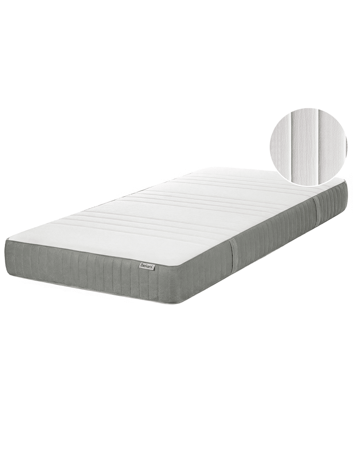 Matratze FLEX 7 PLUS in Weiß/Grau - (W) 90 x (H) 20 x (L) 200 cm H2/3 Mittel