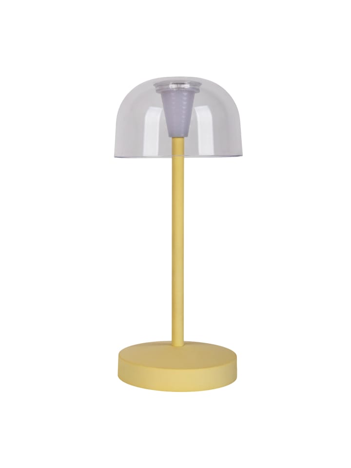 LED Außentischleuchte "GOMBA" in gelb - (L)8 cm x (B)8 cm x (H)18.5 cm - EEK F