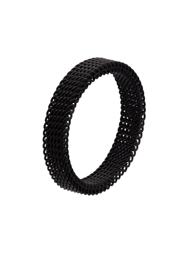 elastischer Mesh-Ring Sarah schwarz farben in schwarz