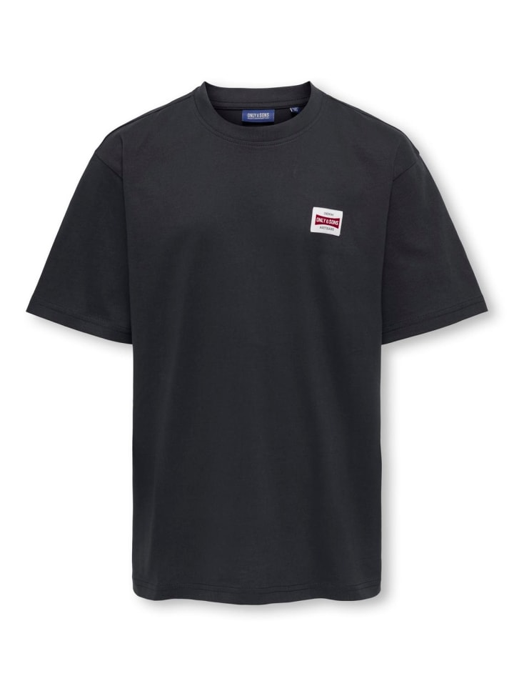 T-Shirt Rundhals Kurzarm Osjfred in dark navy