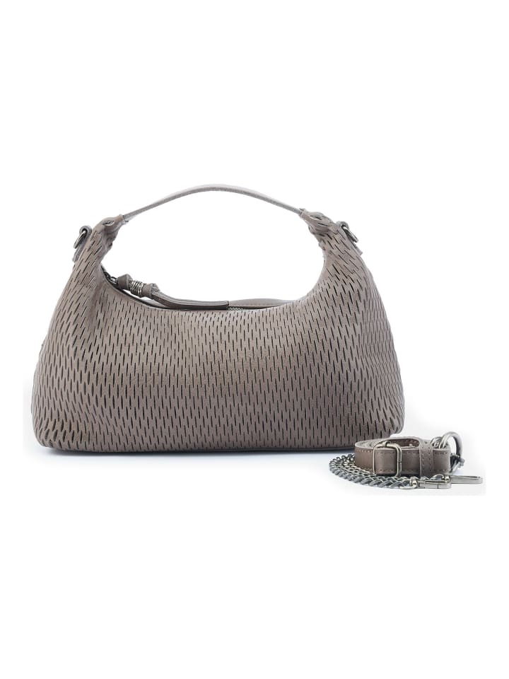 Soft Cut Handtasche Leder 35 cm muddy khaki brown