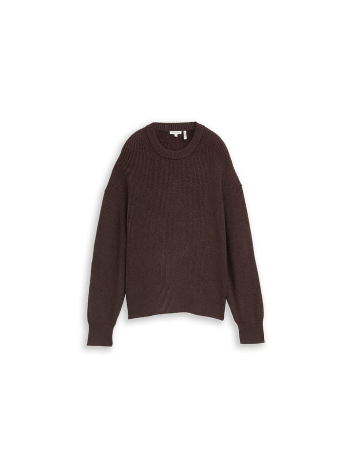 Pullover in java dark brown melange