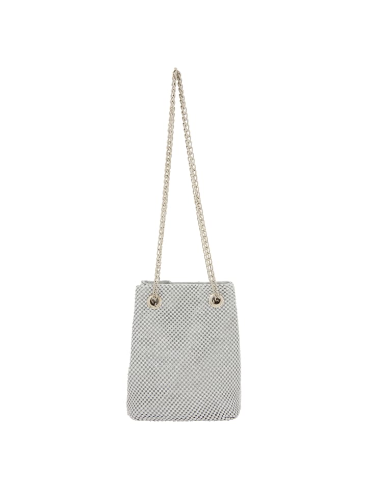 Women Bucket Bag in Silver