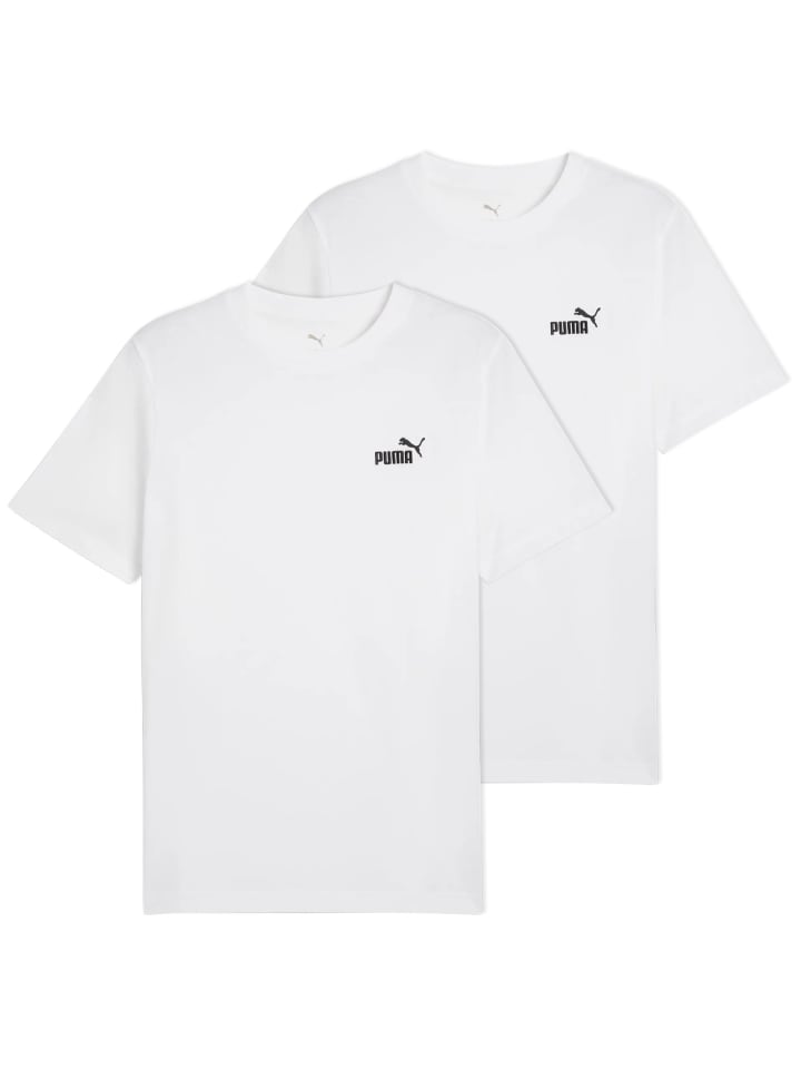 T-Shirt 2er Pack in Weiß