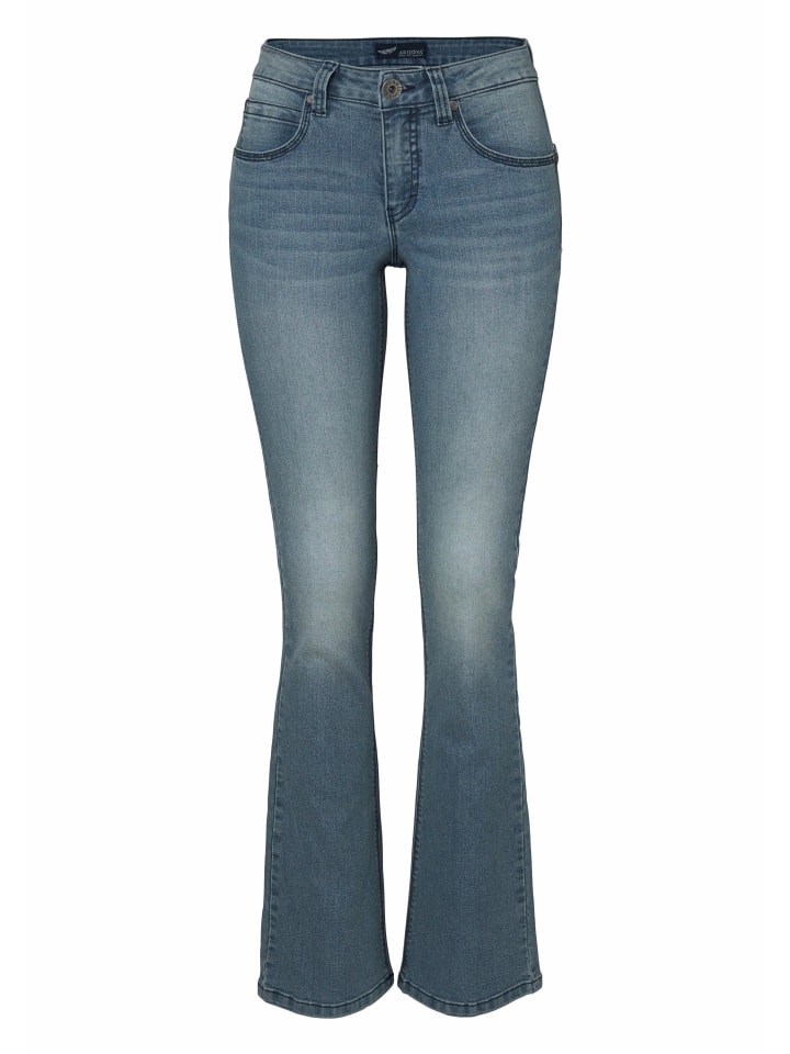 Bootcut-Jeans in blue used