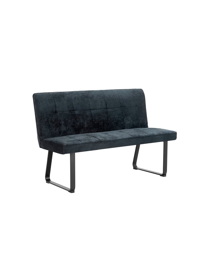 Bank TALEA in Dunkelgrau - (B) 140 x (H) 92 x (T) 59 cm