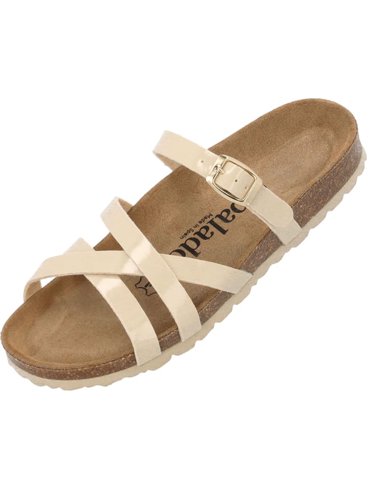 Pantoletten Cruisi in Beige Lack