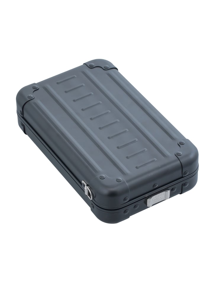 Mini Bag Umhängetasche Aluminium 19 cm onyx