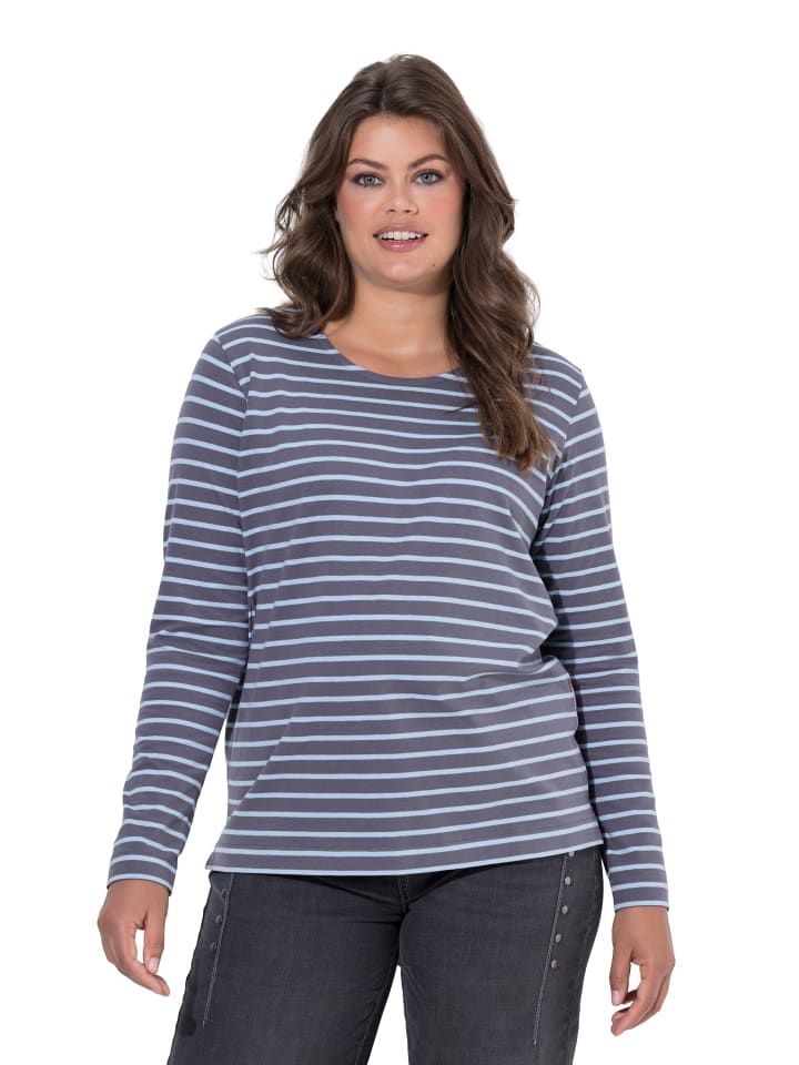 Langarmshirt in hellblau