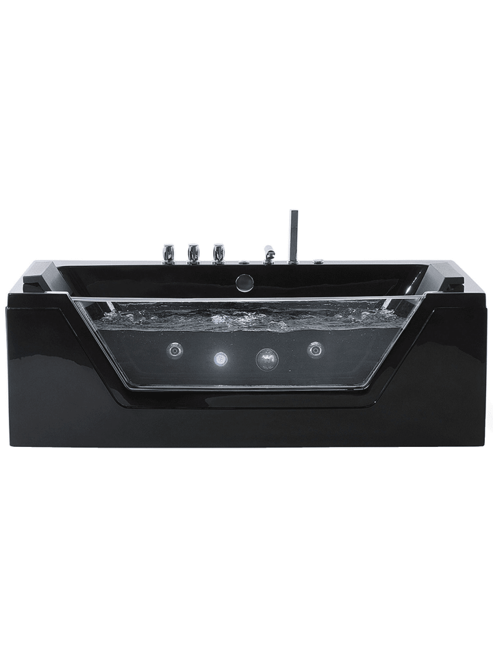 5-tlg Whirlpool Badewannen SAMANA in Schwarz