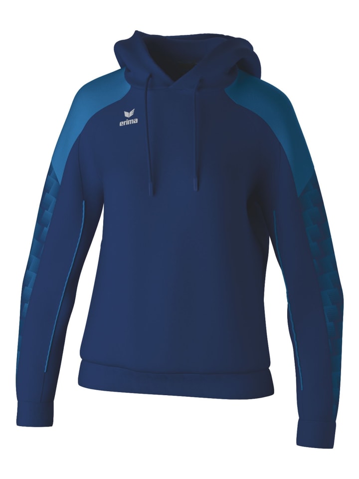 Damen Kapuzensweat in new navy/mykonos blue
