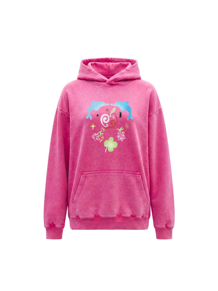 Women Hoodie in Fuchsia