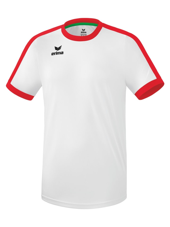 Unisex Erwachsene, Erwachsene Retro Star Trikot in weiß/rot