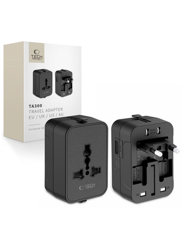 Tech Protect TA300 Reiseadapter EU UK AU