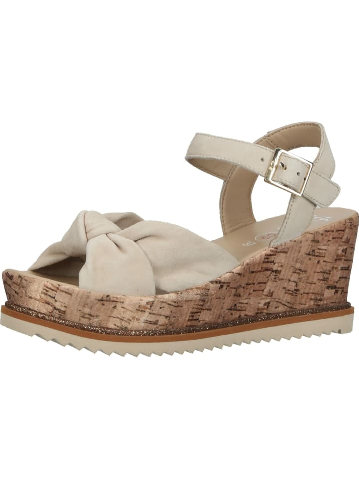 Plateau Sandalen für Damen in beige