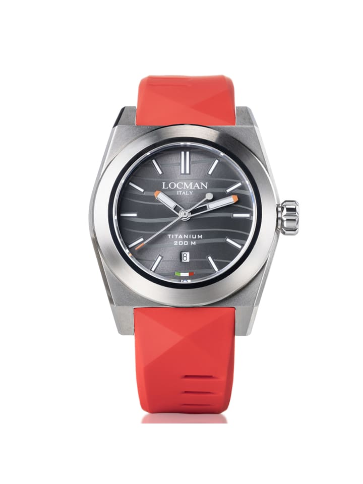 Herrenuhr "Modell Stealth Titanio" in Rot