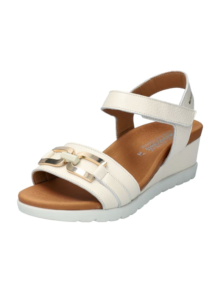 Keilsandaletten in Beige