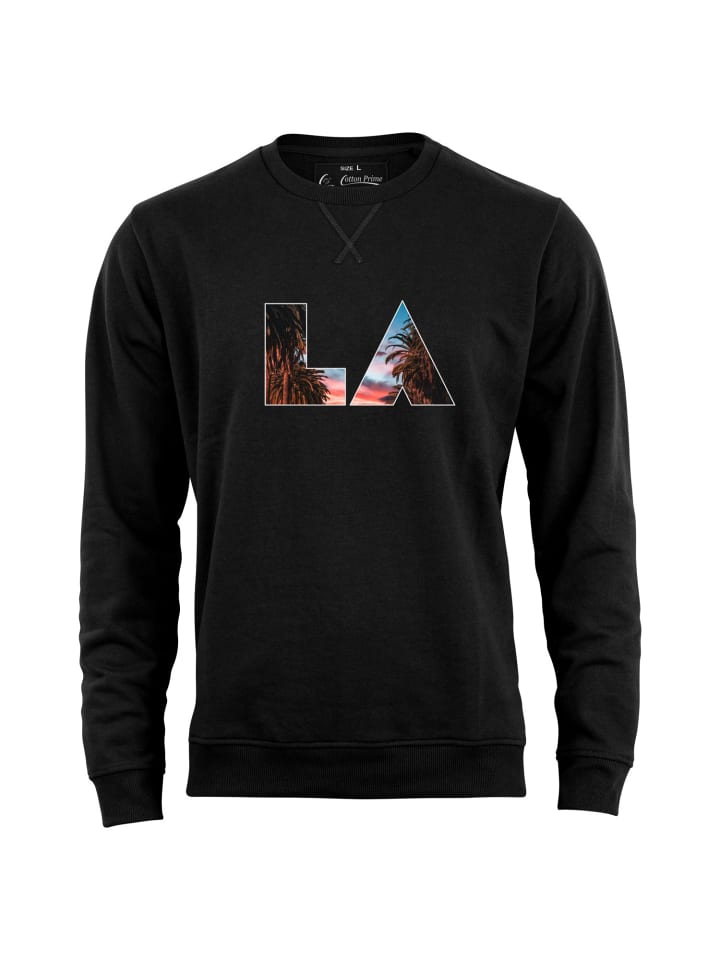 Sweatshirt Skyline Los Angeles - Weltenbummler Kollektion in Schwarz