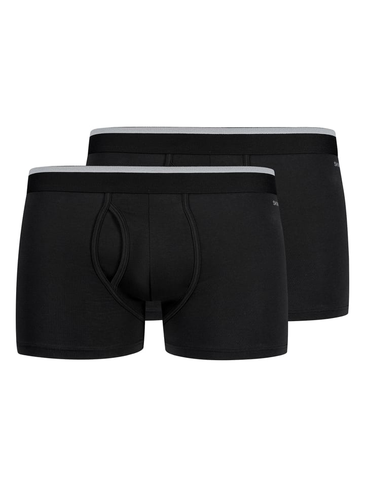 2er Pack Trunks Cotton Multipack in Schwarz
