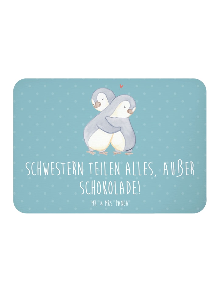 Magnet Schwestern Liebe mit Spruch in Meeresbrise