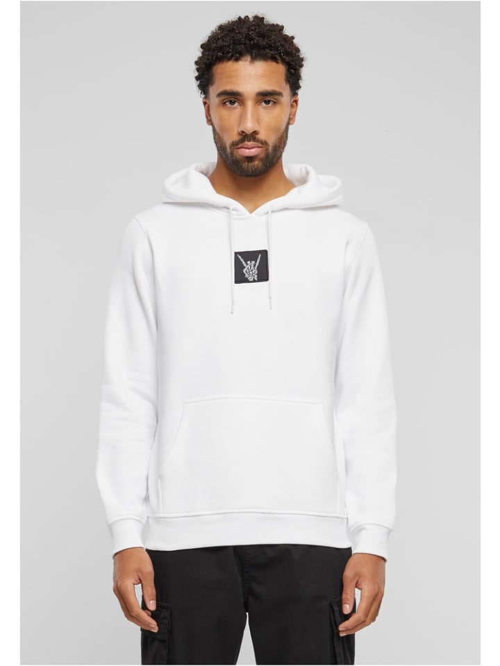 Hoodie "Skelett Patch Hoody" in Weiß