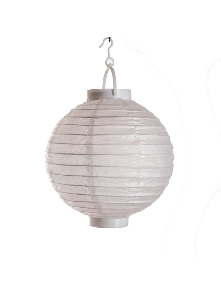 LED Lampion Batteriebetrieb D: 30cm in weiß