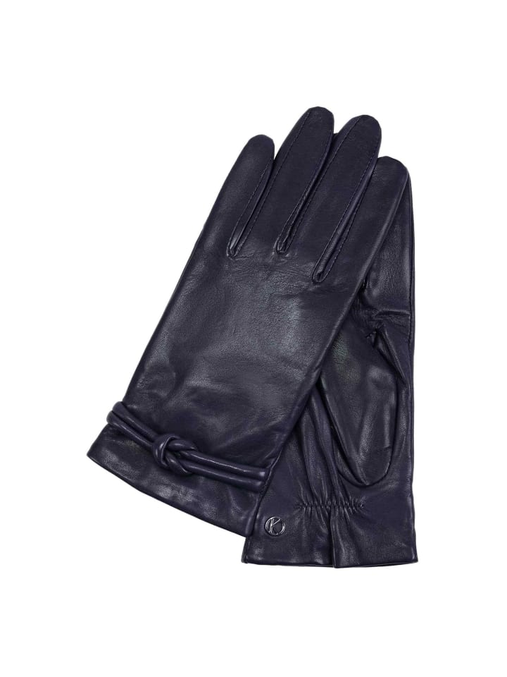 Olivia Cashmere Handschuhe Leder mysterioso