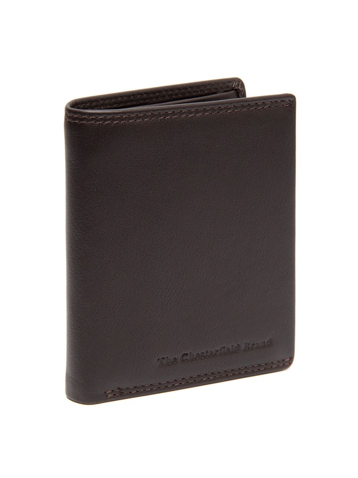 Vincent Geldbörse RFID Schutz Leder 10.5 cm brown