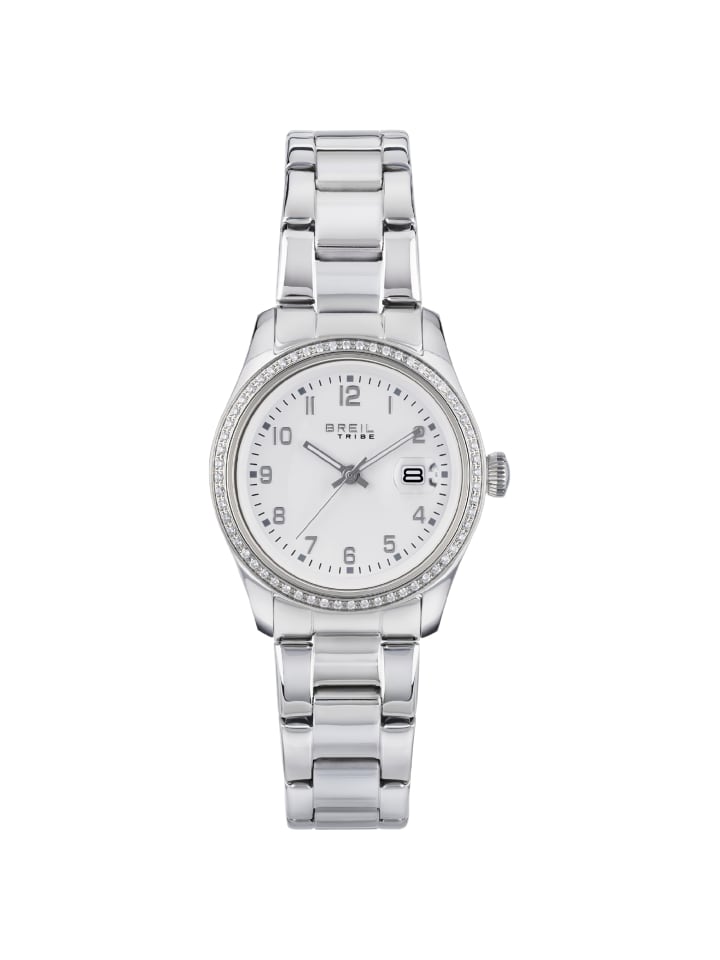Analoguhr classic elegance weiss