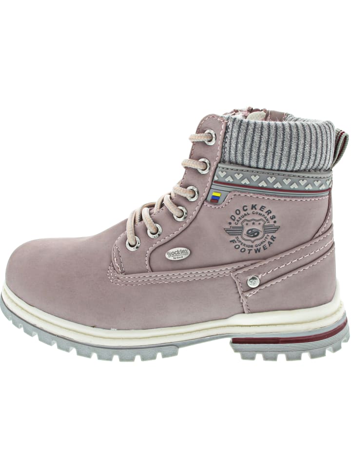 Schnürstiefel Rosa