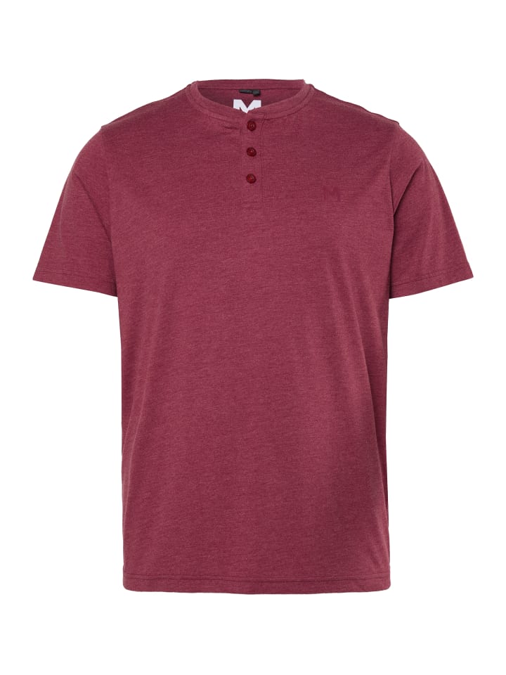 Kurzarm T-Shirt in kupferbraun