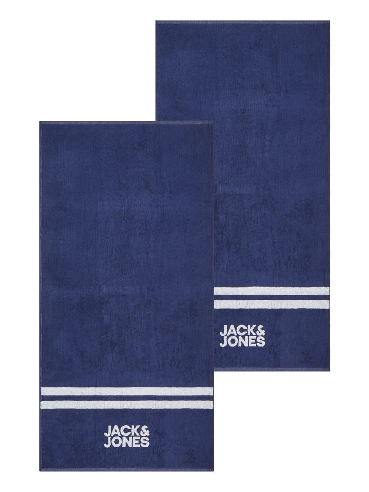 Handtuch JACCLUB TOWEL 2er Pack in Blau