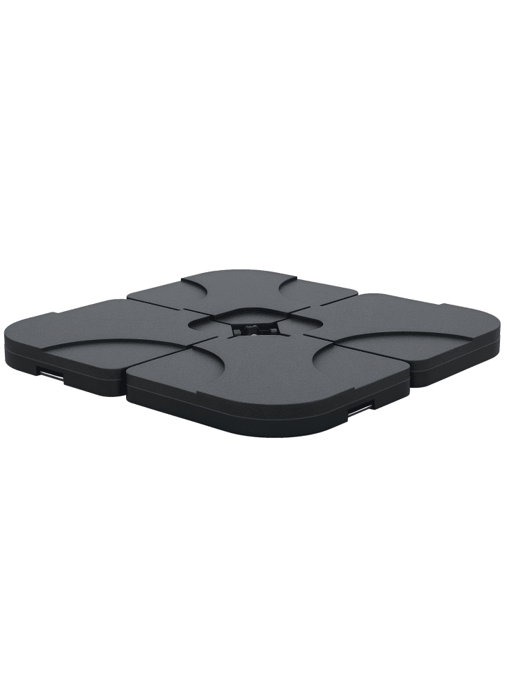 Sonnenschirmständer in Schwarz 50L x 50B x 75H cm
